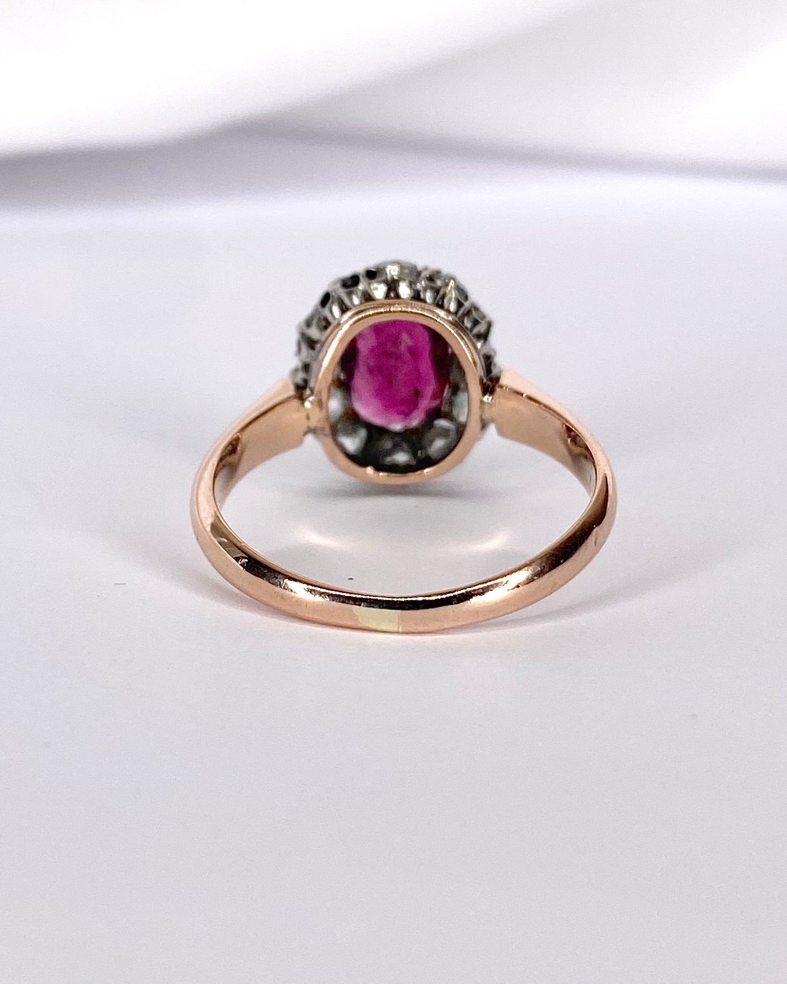 Bague Marguerite Tourmaline 1.02 carat &amp; Diamants 0.20 carat "Félicia" - Elliade Paris