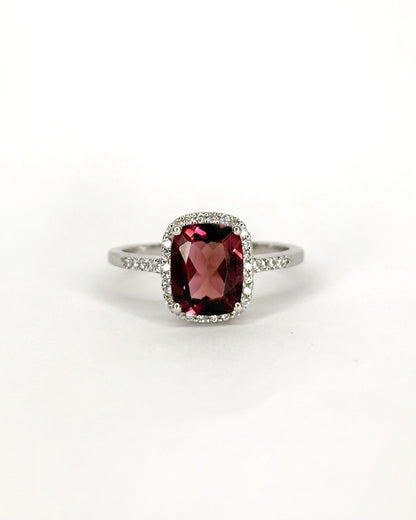 Bague Marguerite Tourmaline 2 carats &amp; 36 Diamants &quot;Éleonore&quot; - Elliade Paris