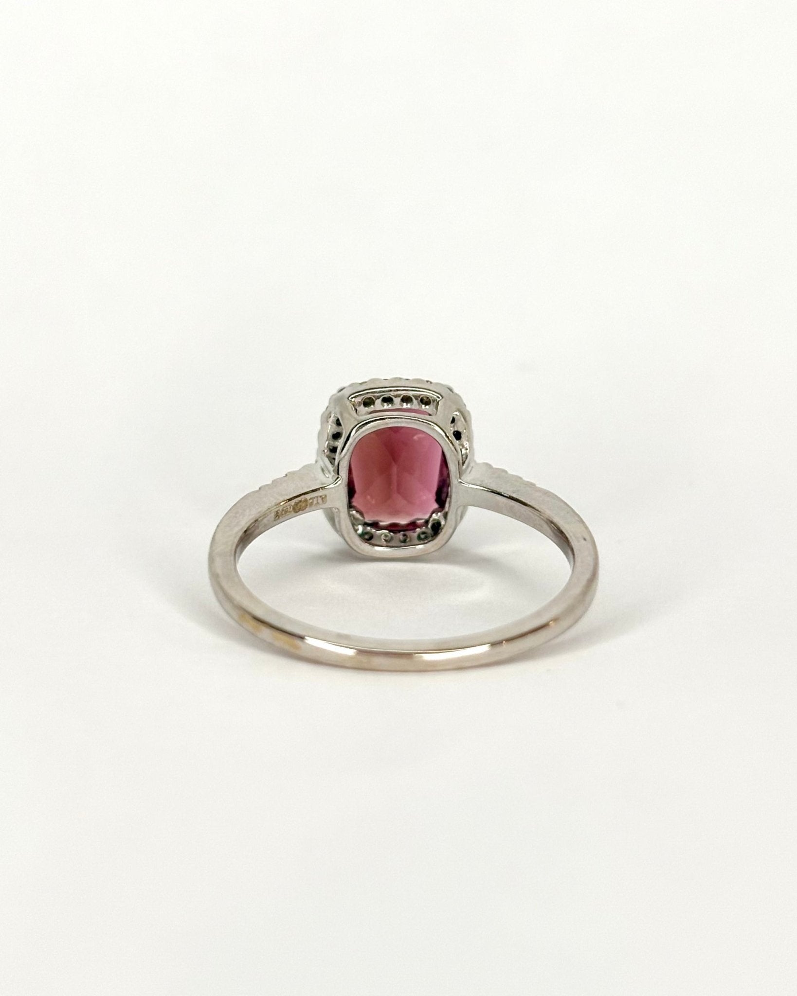 Bague Marguerite Tourmaline 2 carats &amp; 36 Diamants "Éleonore" - Elliade Paris