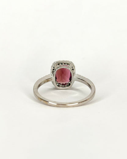 Bague Marguerite Tourmaline 2 carats &amp; 36 Diamants &quot;Éleonore&quot; - Elliade Paris