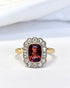 Bague Marguerite Tourmaline 2.21 carats & Diamants 0.28 carat "Maysa" - Elliade Paris