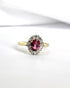 Bague Marguerite Tourmaline Rose 0.85 carat & Diamants 0.30 carat "Cornelia" - Elliade Paris