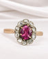 Bague Marguerite Tourmaline Rose & Diamants "Sandy" - Elliade Paris
