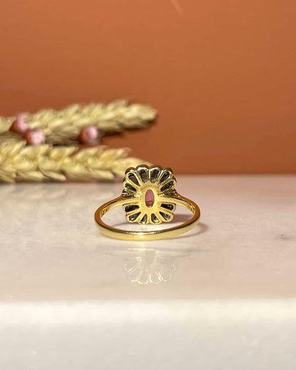 Bague Art-Déco Tourmaline Rose 1.50 carat &amp; Diamants &quot;Gaïa&quot;