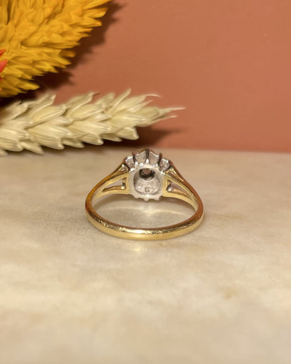Bague Marguerite Vintage 7 Diamants &quot;Marceline&quot; - Elliade Paris
