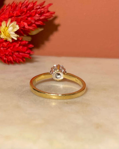 Bague Marguerite Vintage Diamants 0.21 carat &quot;Rila&quot;