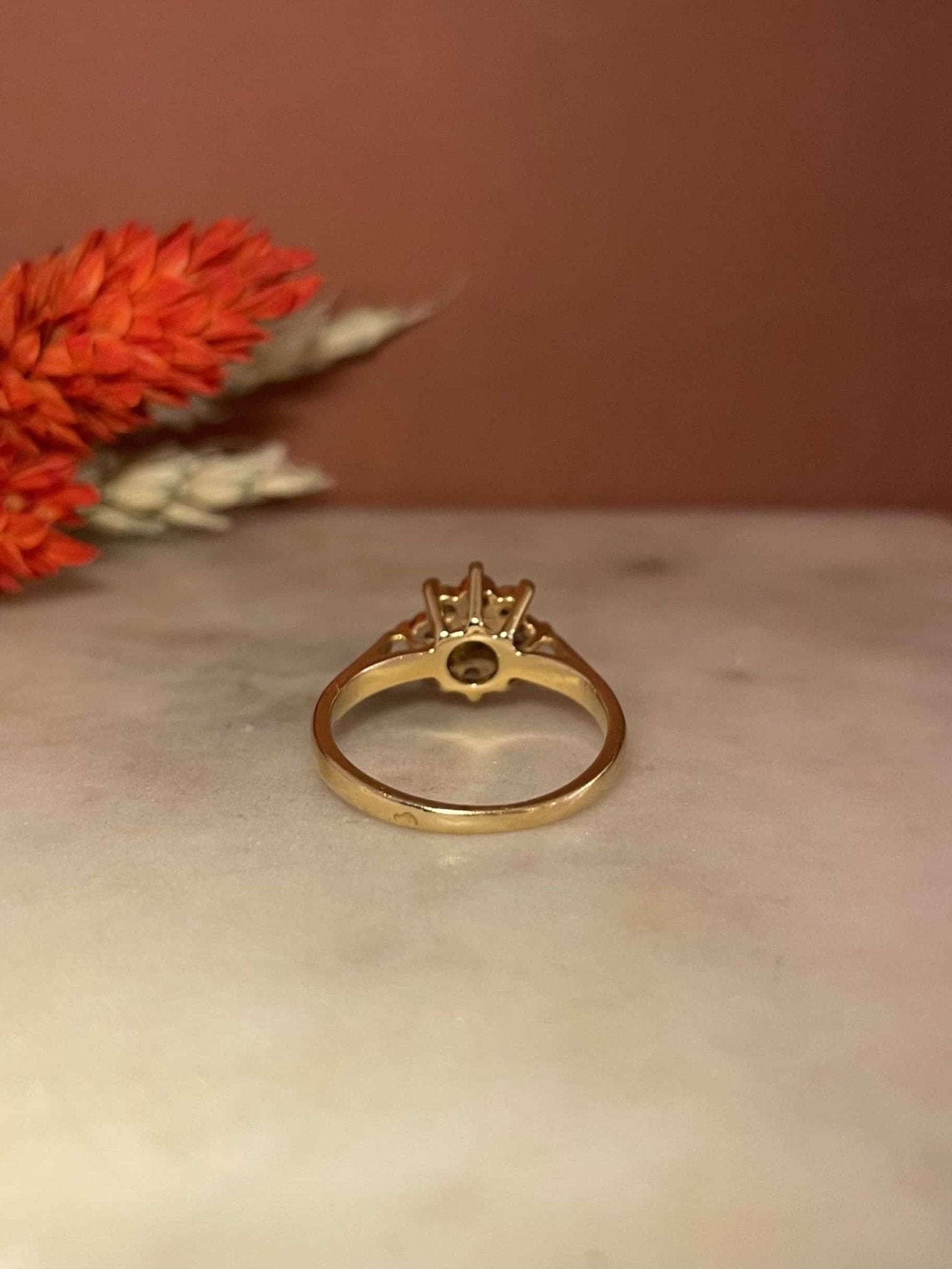 Bague Marguerite Vintage Diamants 0.32 carat &quot;Isabeau&quot; - Elliade Paris