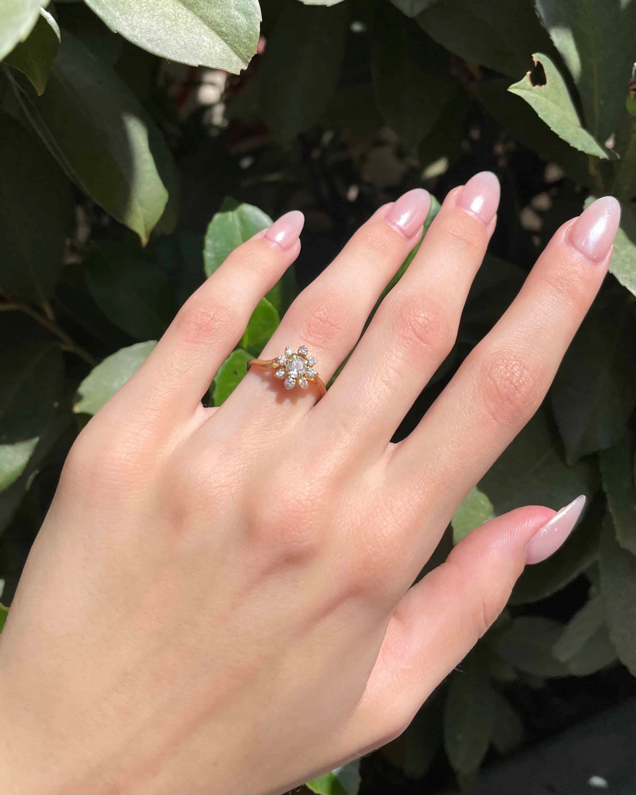 Bague Marguerite Vintage Diamants 0.59 carat "Baudrine"
