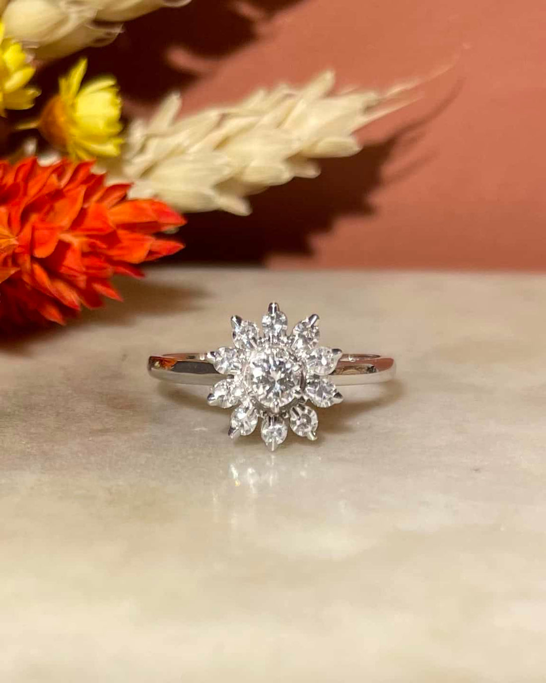 Bague Marguerite Diamants 0.40 carat &quot;Maude&quot;