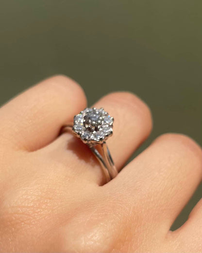 Bague Marguerite Vintage Diamants &quot;Silvia&quot; - Elliade Paris