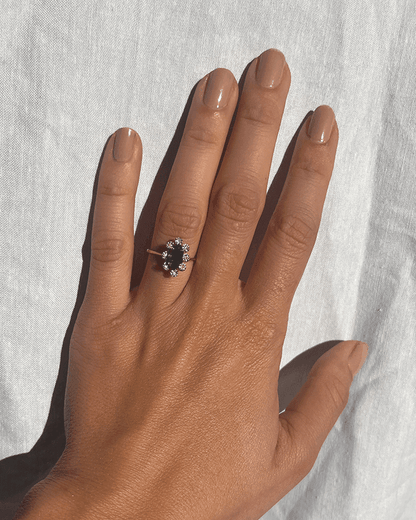 Bague Vintage Marguerite Saphir &quot;Nala&quot;