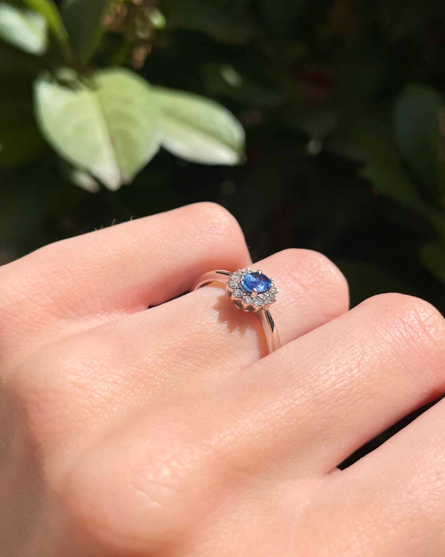Bague Marguerite Saphir &amp; Diamants &quot;Jeanne&quot;
