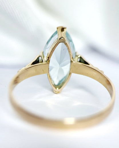 Bague Marquise Aigue-Marine 1.93 carat "Marine" - Elliade Paris