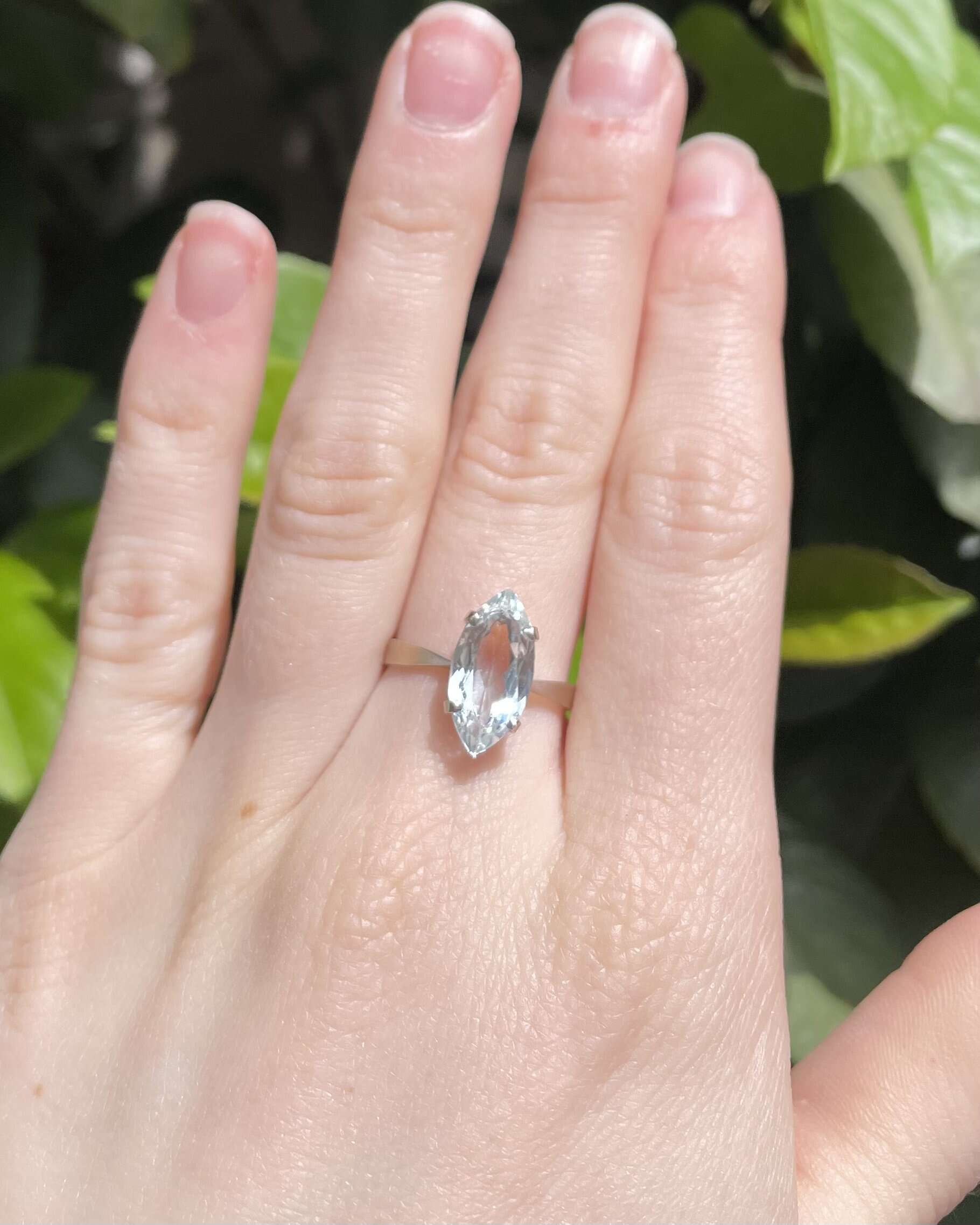 Bague Aigue-Marine 2.10 Carats &quot;Marie-Claire&quot;