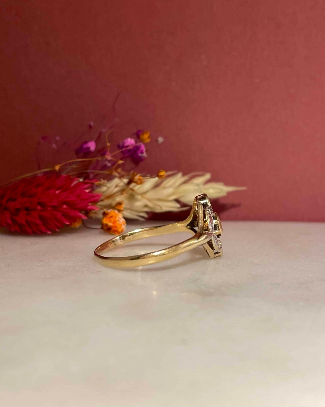 Bague Art-Déco Marquise Diamants "Anna"