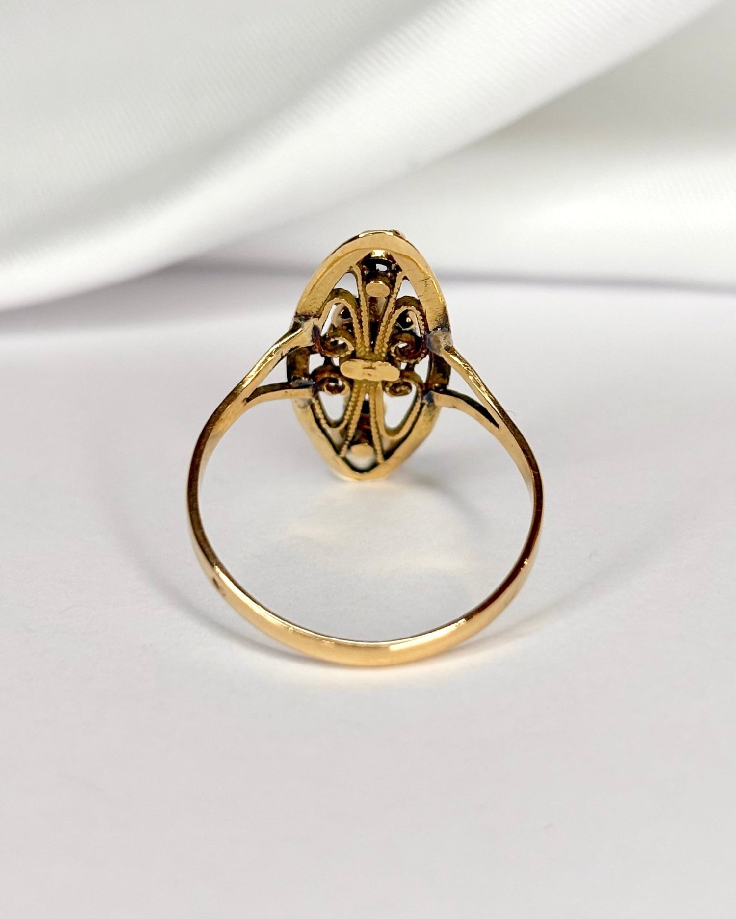 Bague Marquise Diamant &amp; Saphirs "Clarance" - Elliade Paris