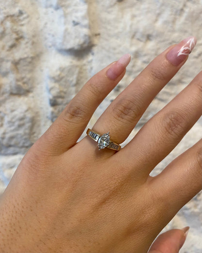 Bague Marquise Diamants 0.52 carat &quot;Zoé&quot; - Elliade Paris