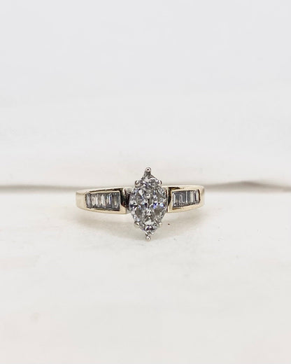 Bague Marquise Diamants 0.52 carat &quot;Zoé&quot; - Elliade Paris