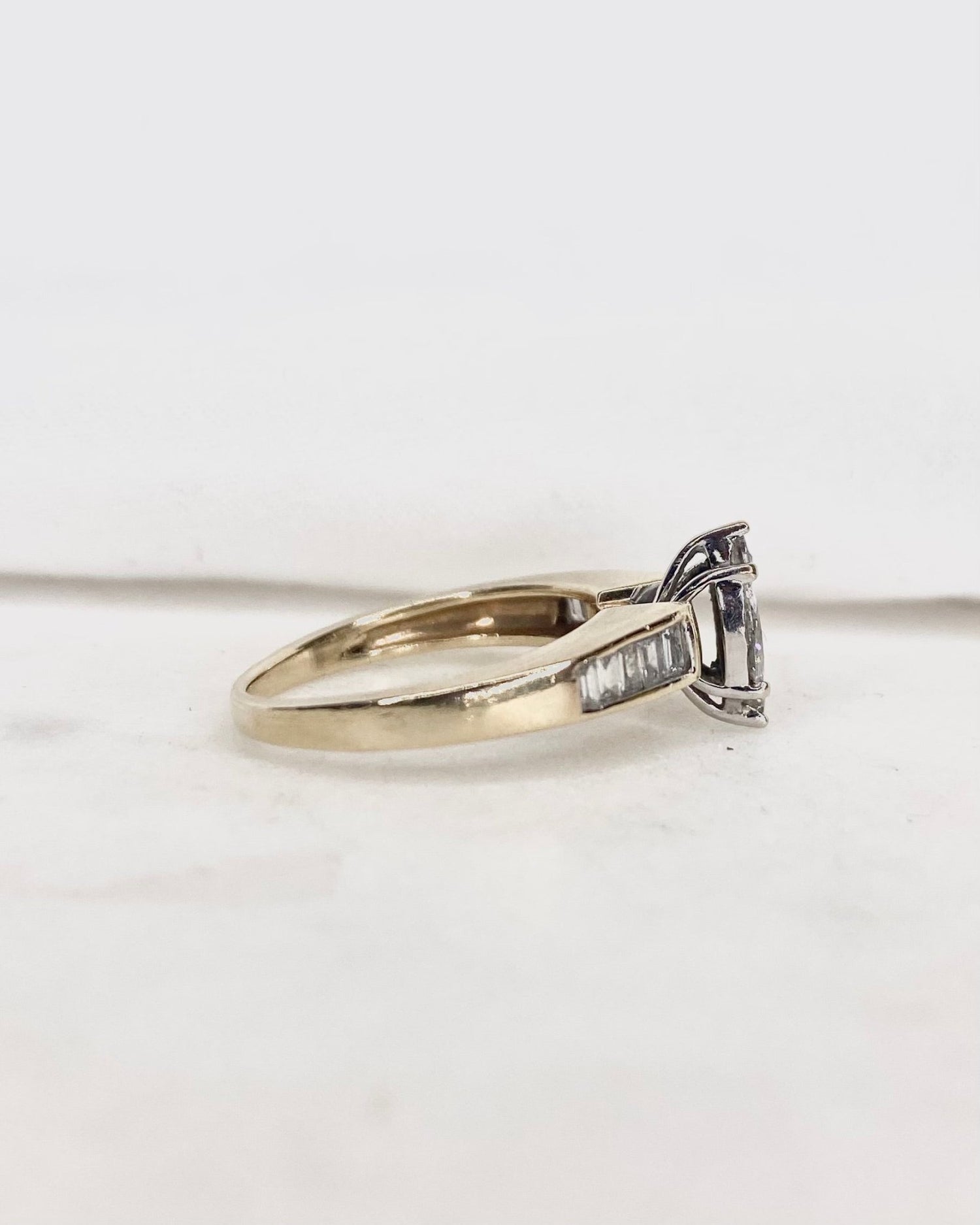 Bague Marquise Diamants 0.52 carat &quot;Zoé&quot; - Elliade Paris