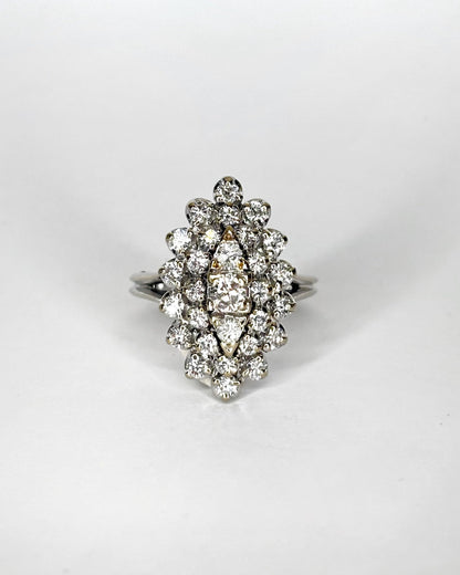 Bague Marquise Diamants 1.17 ct &quot;Daphné&quot; - Elliade Paris