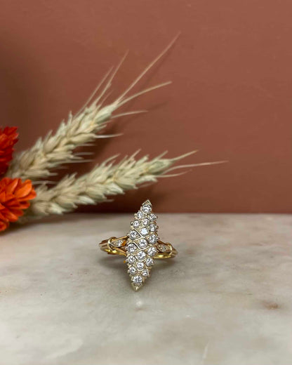 Bague Vintage Marquise 19 Diamants &quot;Piper&quot;