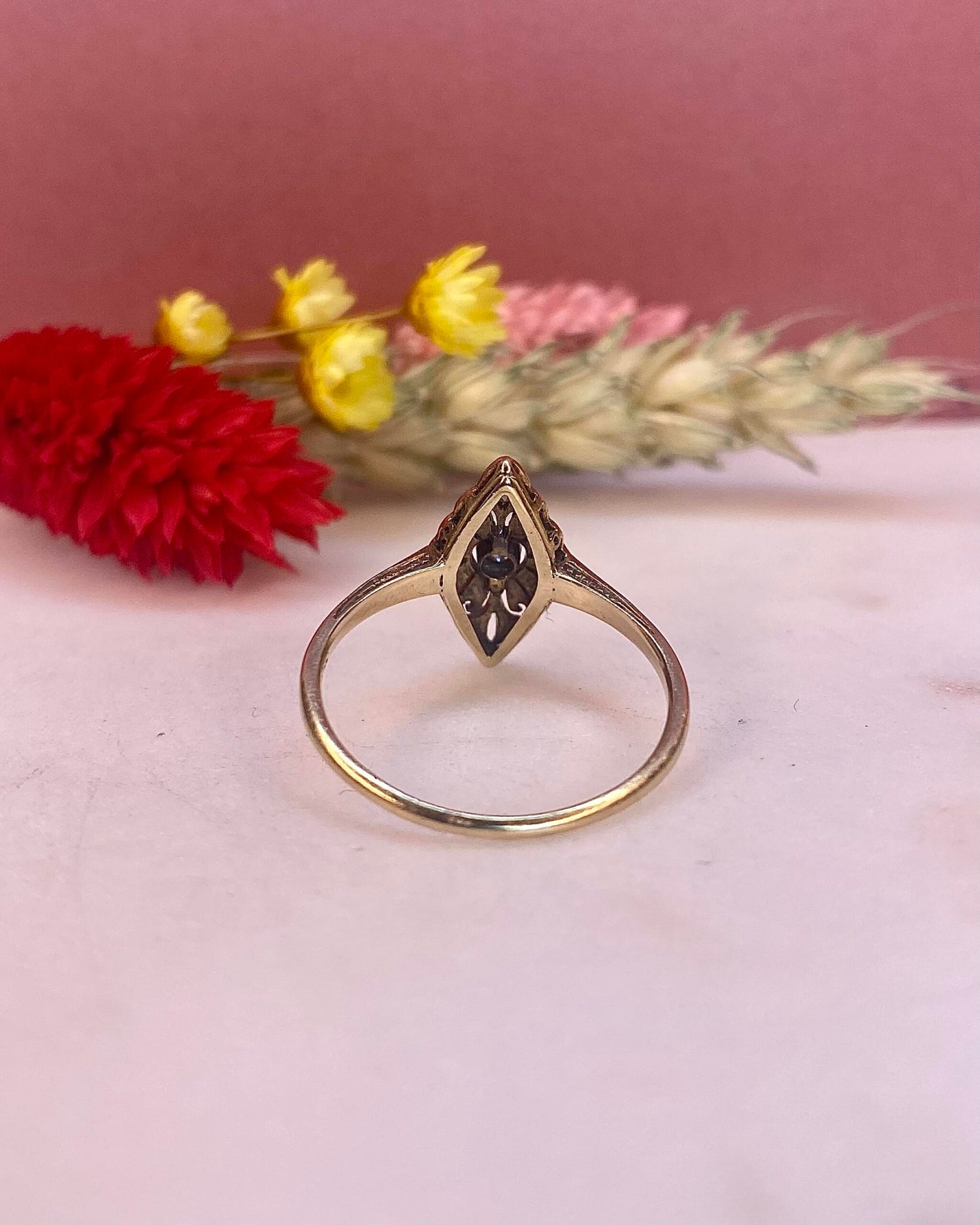 Bague Vintage Art-Déco Diamants &quot;Marilou&quot; - Elliade Paris