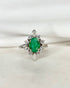 Bague Marquise Émeraude 1.40 carat & Diamants 0.62 carat "Leslie" - Elliade Paris
