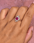 Bague Marquise Rubis 1 carat & Diamants "Aurore" - Elliade Paris