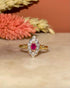 Bague Marquise Rubis & Diamants "Pauline" - Elliade Paris