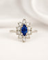 Bague Marquise Saphir & Diamants "Coralie" - Elliade Paris