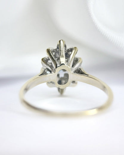 Bague Marquise Saphir &amp; Diamants "Coralie" - Elliade Paris