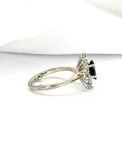 Bague Marquise Saphir &amp; Diamants "Manon" - Elliade Paris
