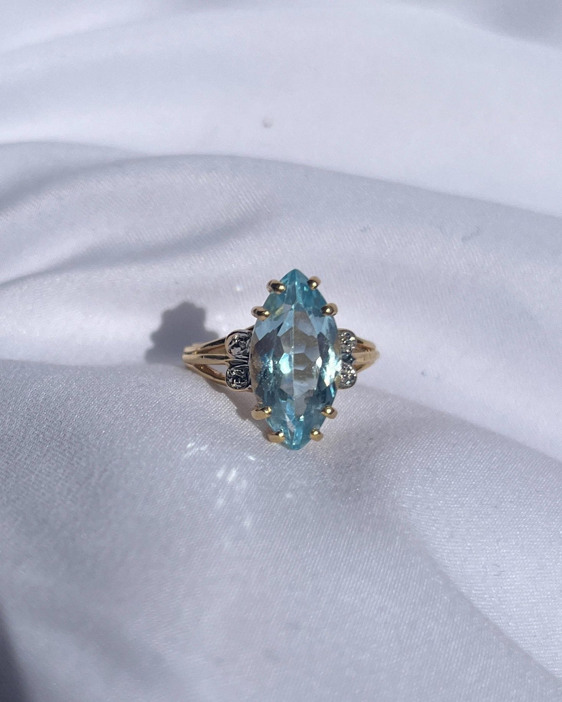 Bague Marquise Topaze &quot;Andréa&quot; - Elliade Paris