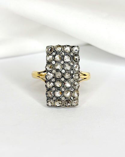 Bague Marquise XIXe Siècle 46 Diamants &quot;Lili&quot; - Elliade Paris