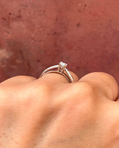 Bague Mauboussin Solitaire Diamants "Tu es le sel de ma vie" - Elliade Paris