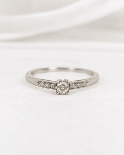 Bague Mauboussin Solitaire Diamants "Tu es le sel de ma vie" - Elliade Paris
