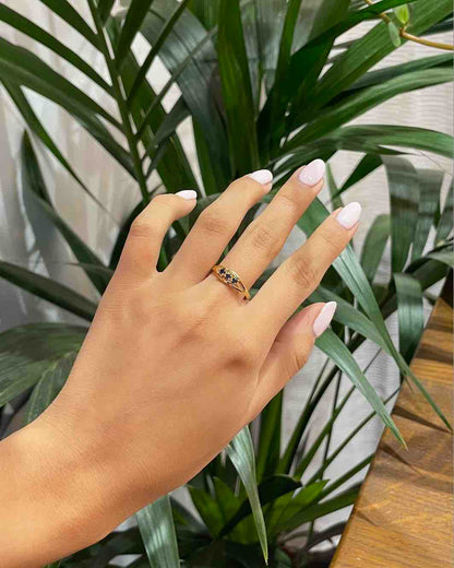 Bague Trilogie Saphirs &quot;Jiliane&quot;