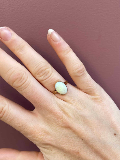 Bague Vintage Solitaire Opale 1.80 Carat &quot;Zenaya&quot;