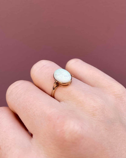 Bague Vintage Solitaire Opale 1.80 Carat &quot;Zenaya&quot;