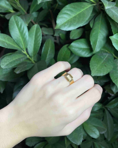 Bague Jonc Vintage Or 18 Carats "Lissie"
