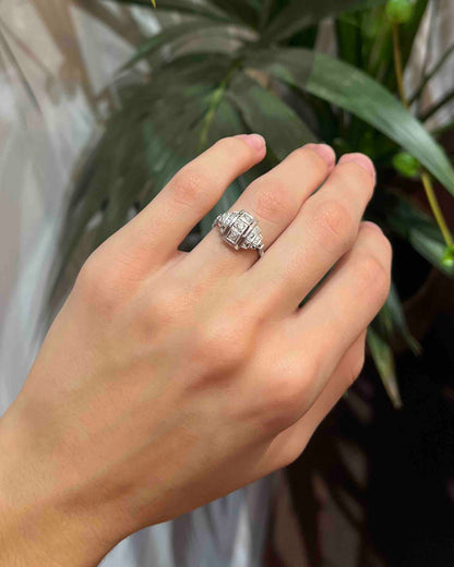 Bague Art-déco Diamants &quot;Jess&quot;