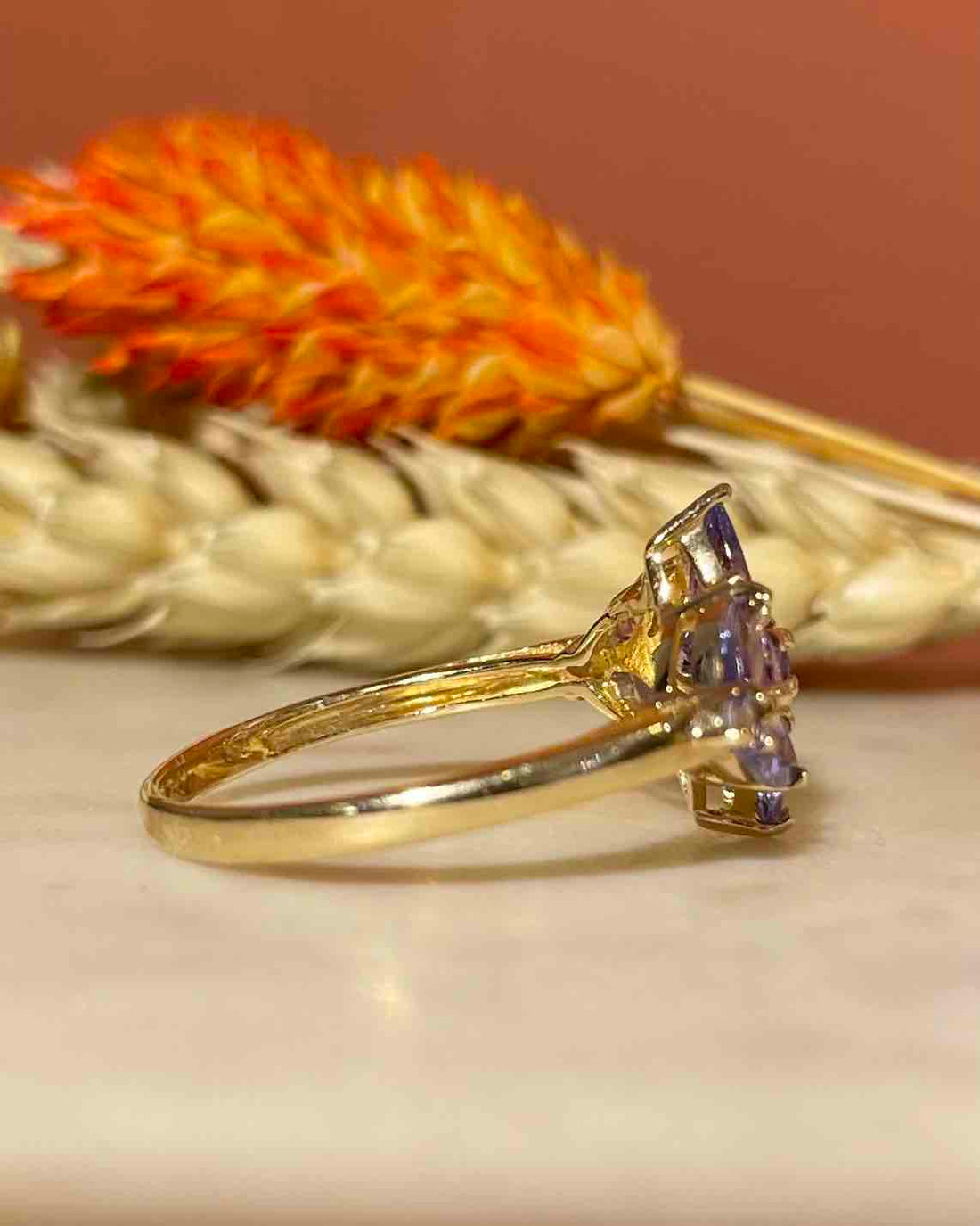 Bague Tanzanites &amp; Diamants &quot;Cléophée&quot;