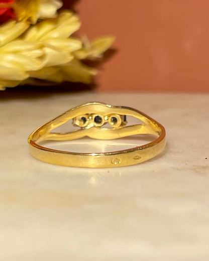 Bague Trilogie Saphirs &quot;Jiliane&quot;