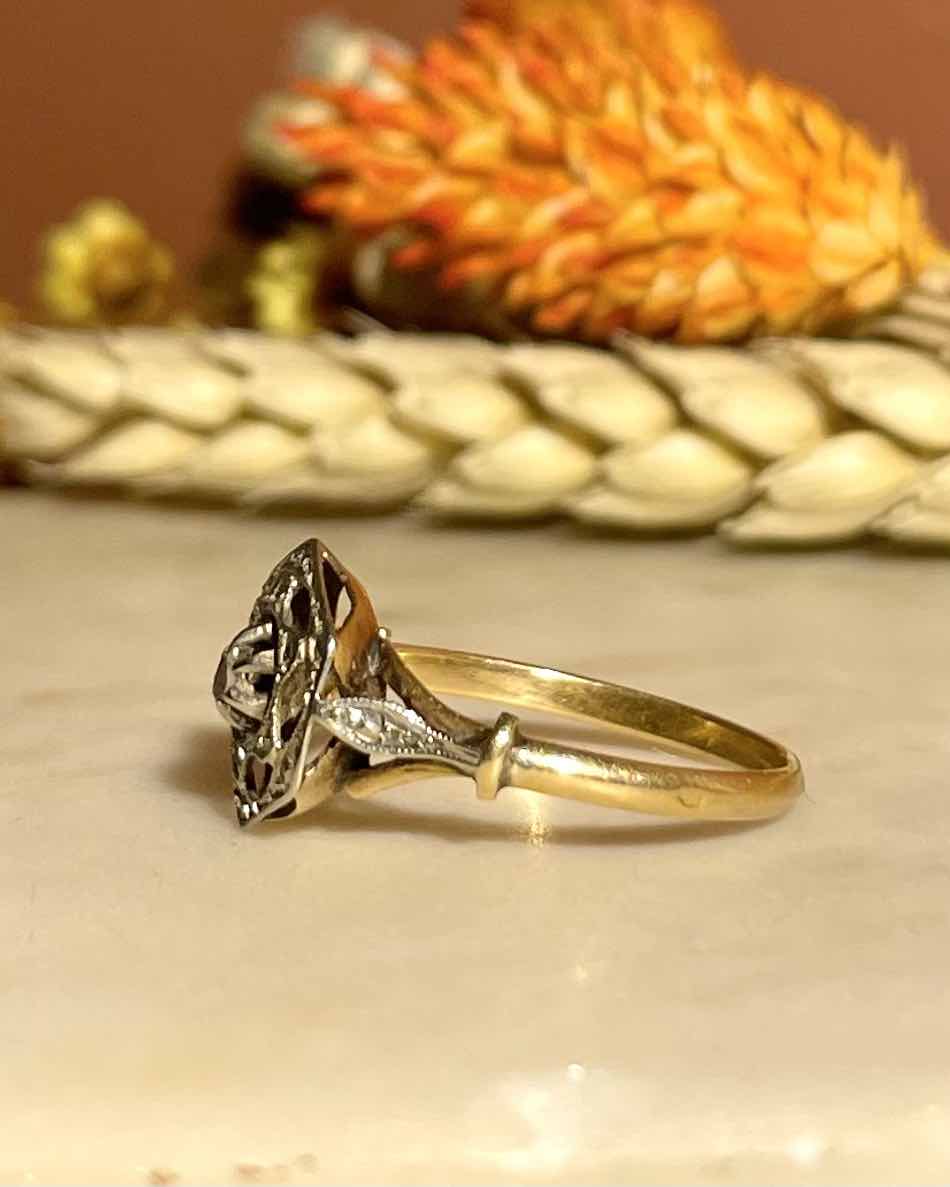 Bague Art-déco Diamants &quot;Alexane&quot;