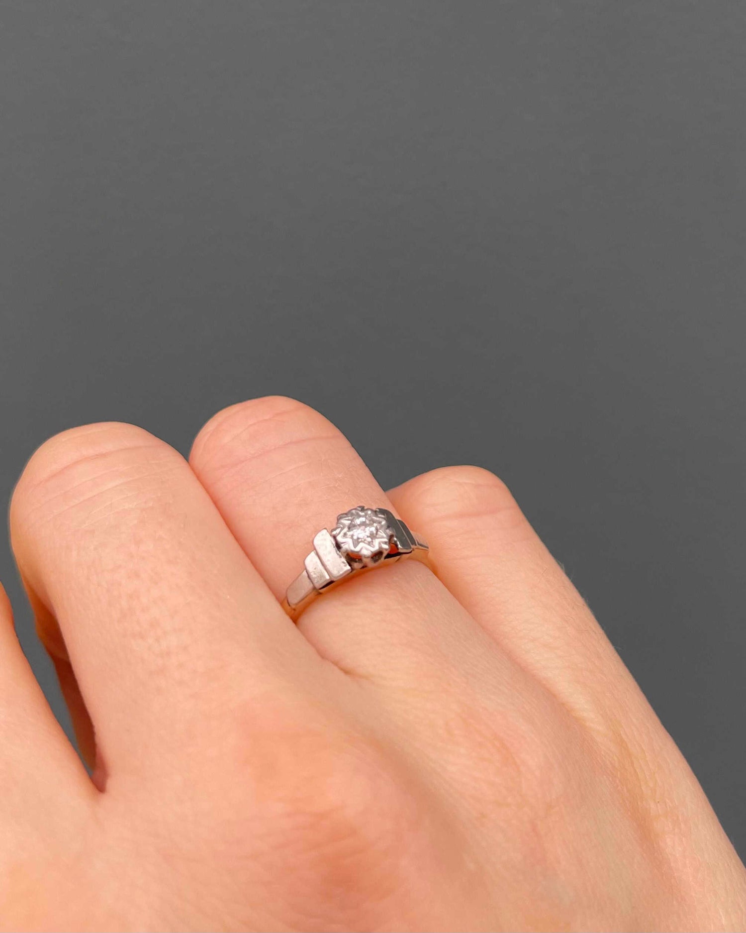 Bague Art-Déco Diamant &quot;Nadia&quot;