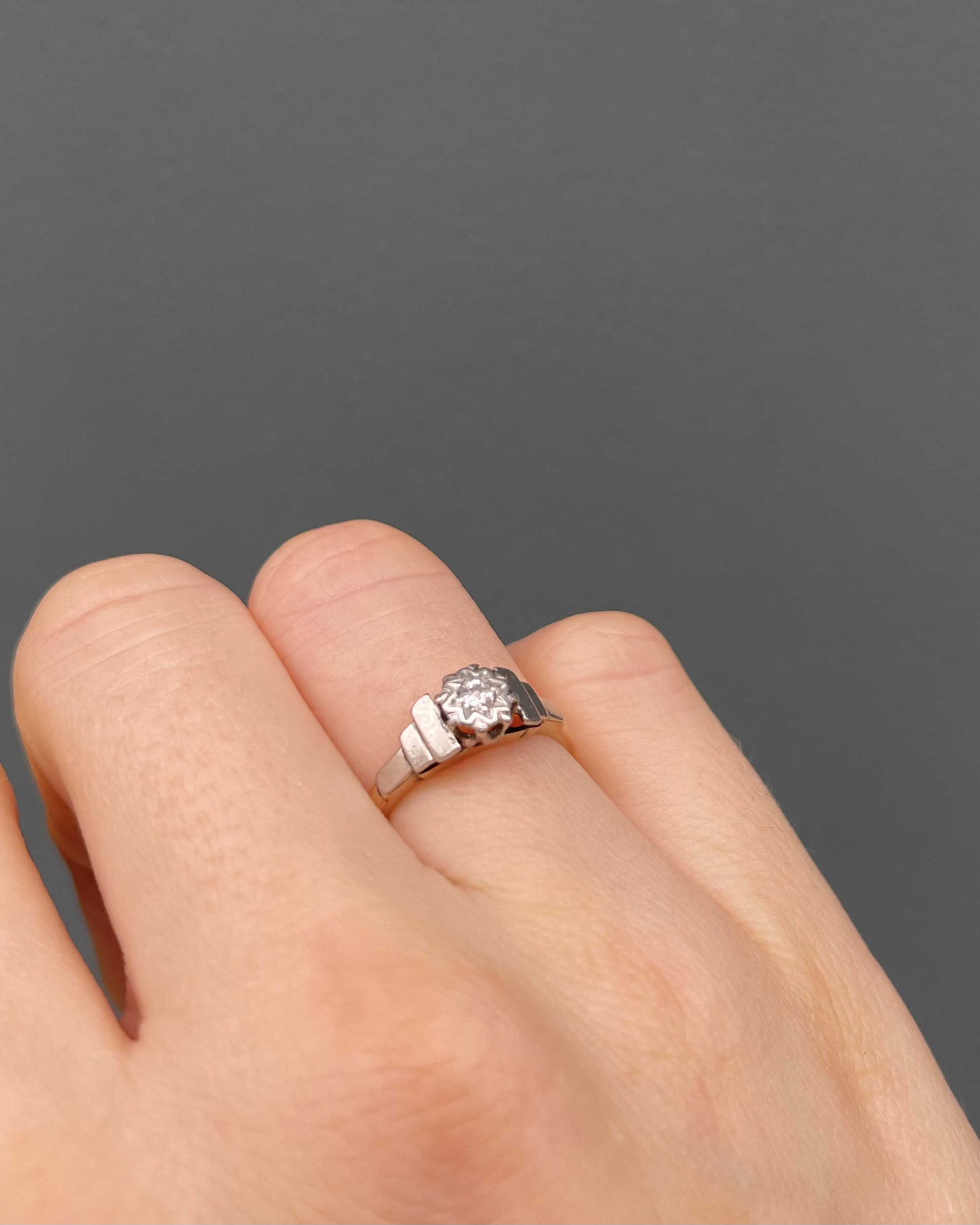 Bague Art-Déco Diamant "Nadia" - Elliade Paris