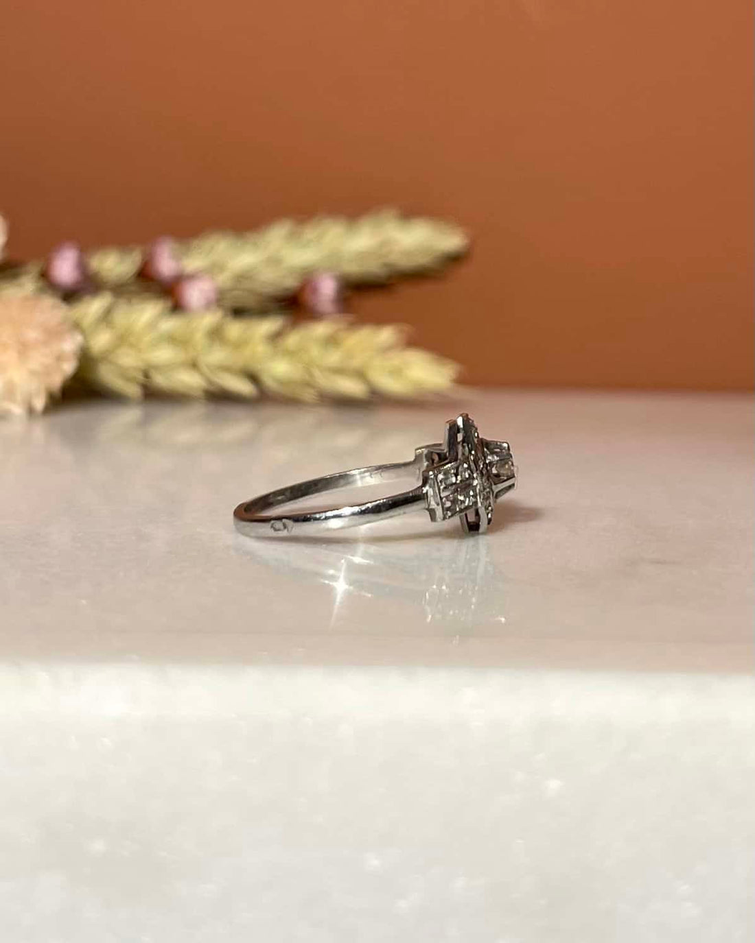 Bague Art Déco 21 Diamants &quot;Amalia&quot;
