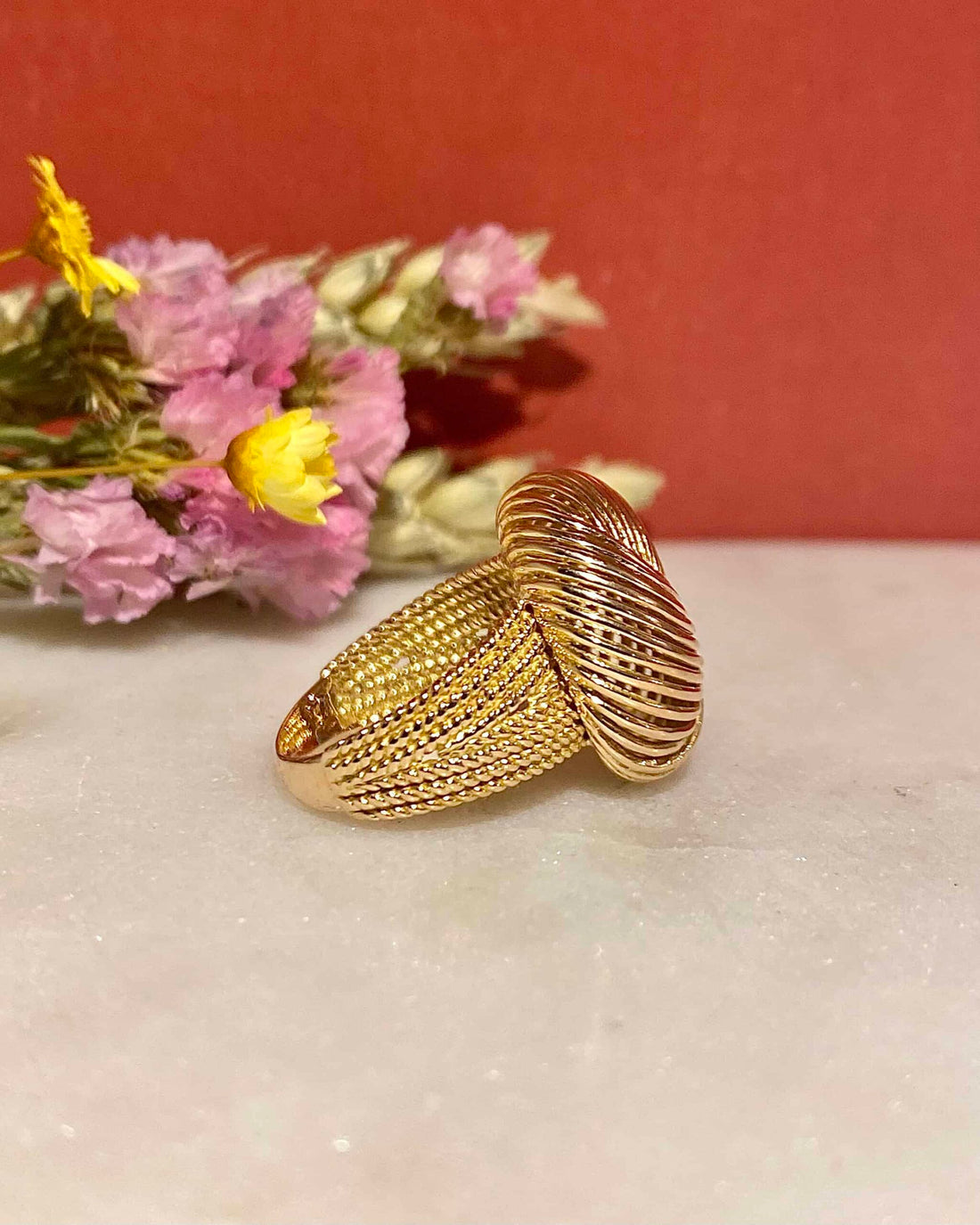 Bague Vintage Or 18 Carats 7.05 g &quot;Arlington&quot;