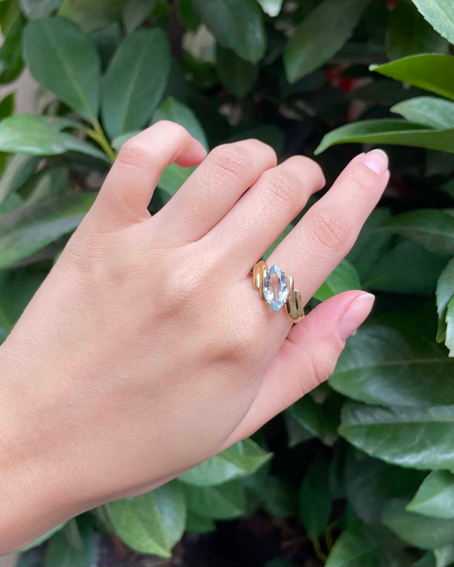 Bague Tourbillon Aigue-marine 1.30 carat &quot;Tiphaine&quot;