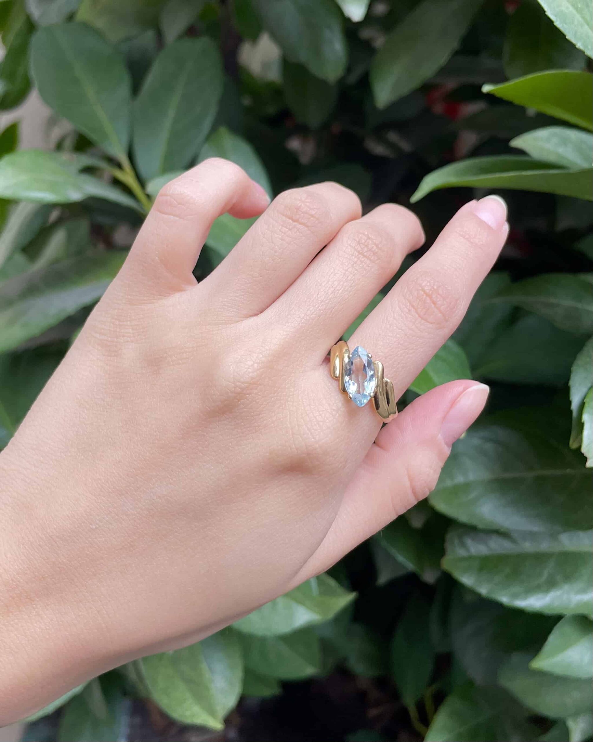 Bague Tourbillon Aigue-marine 1.30 carat &quot;Tiphaine&quot;